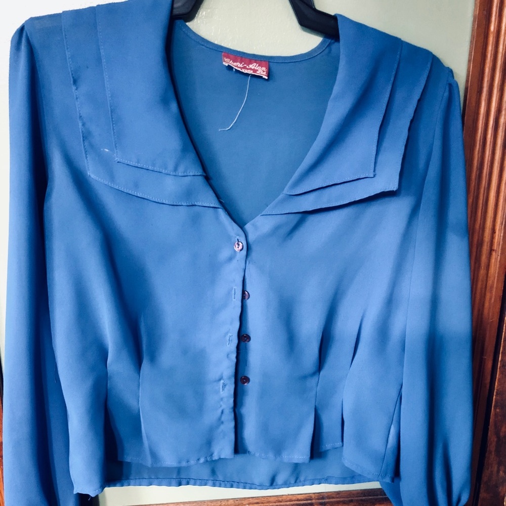Cheri Alan Royal Blue Blouse